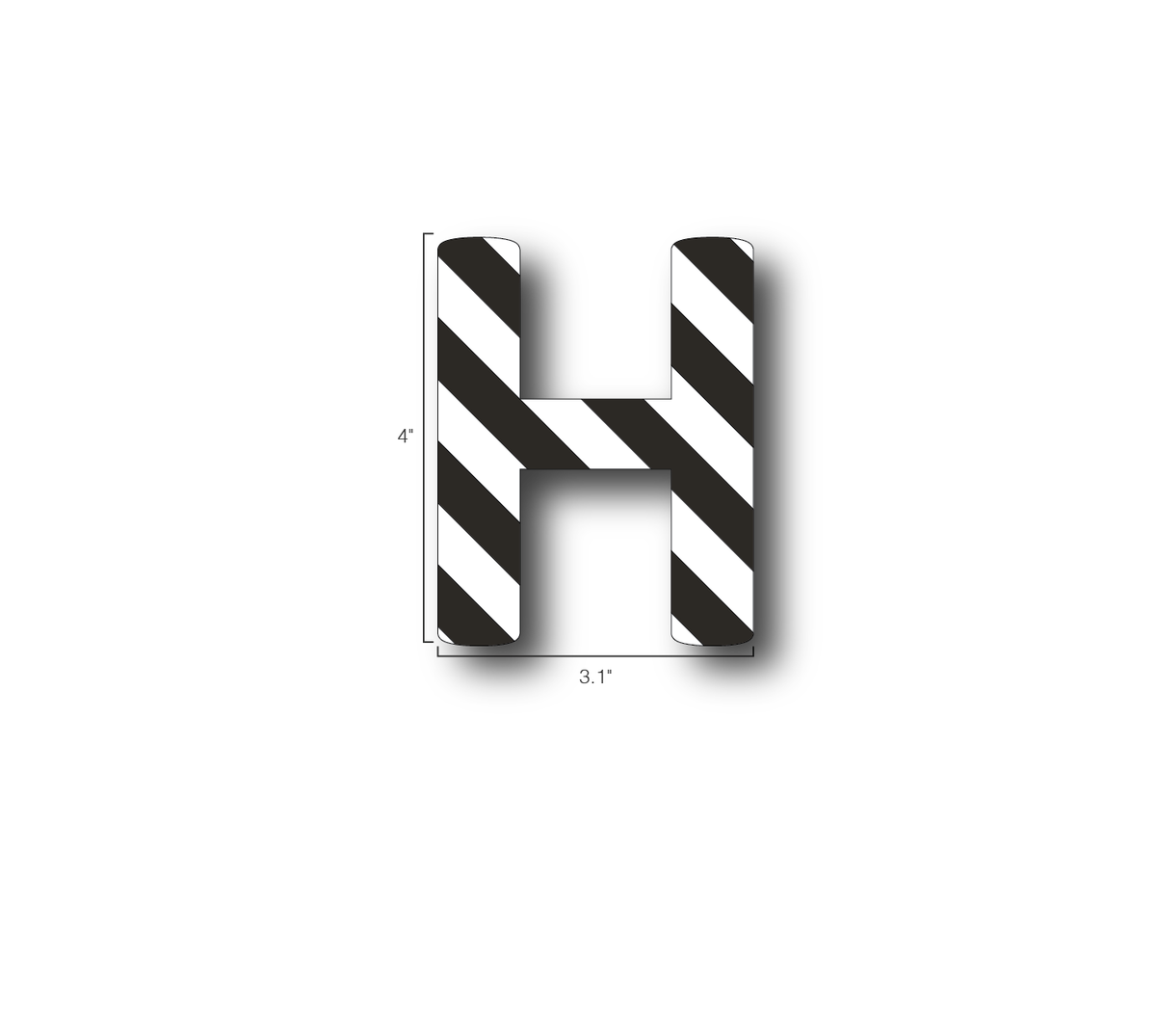 Single Letters Design H Alphabet Single Letters- H – Graphical Warehouse