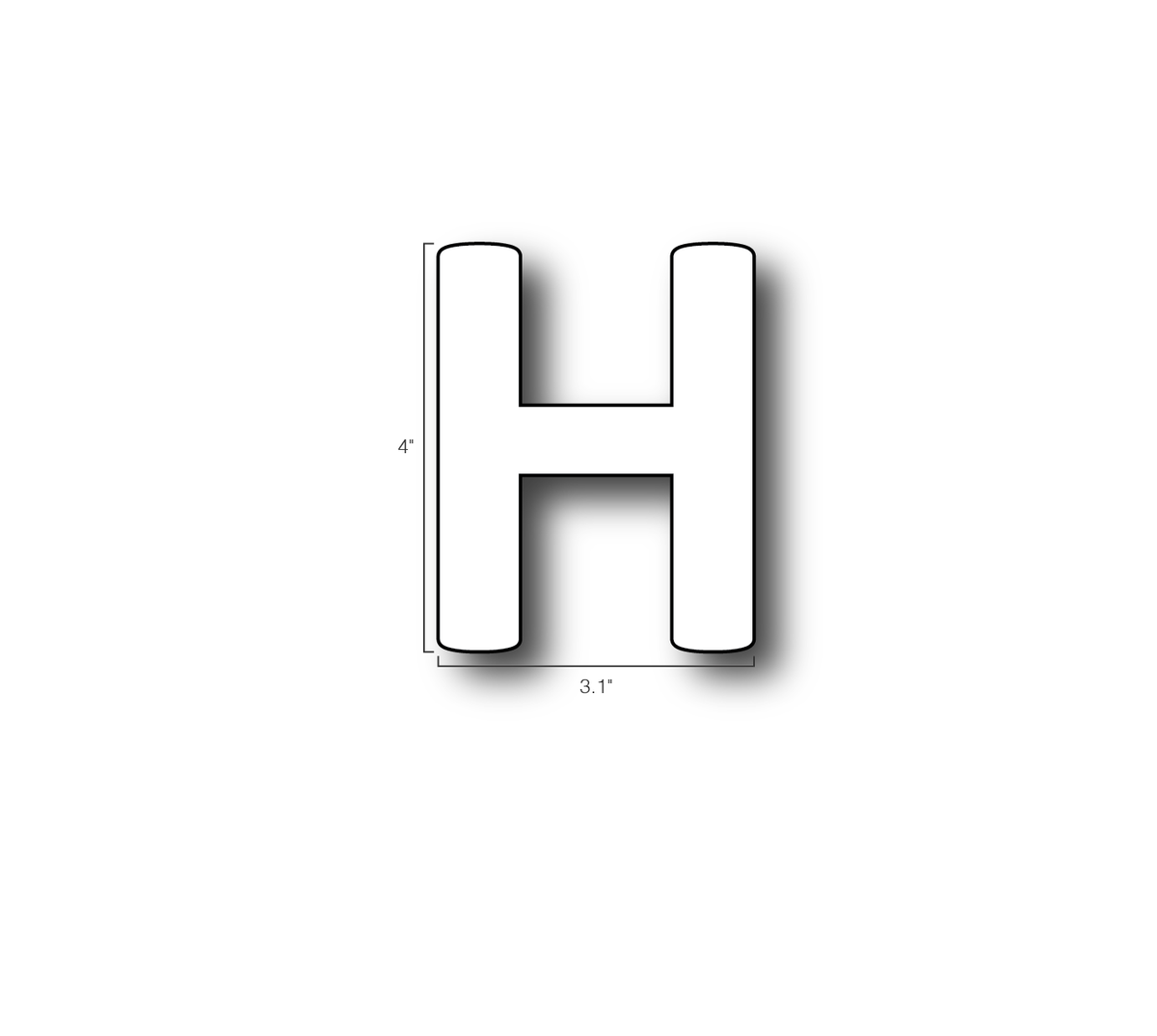 Single Letters Design H Alphabet Single Letters- H – Graphical Warehouse
