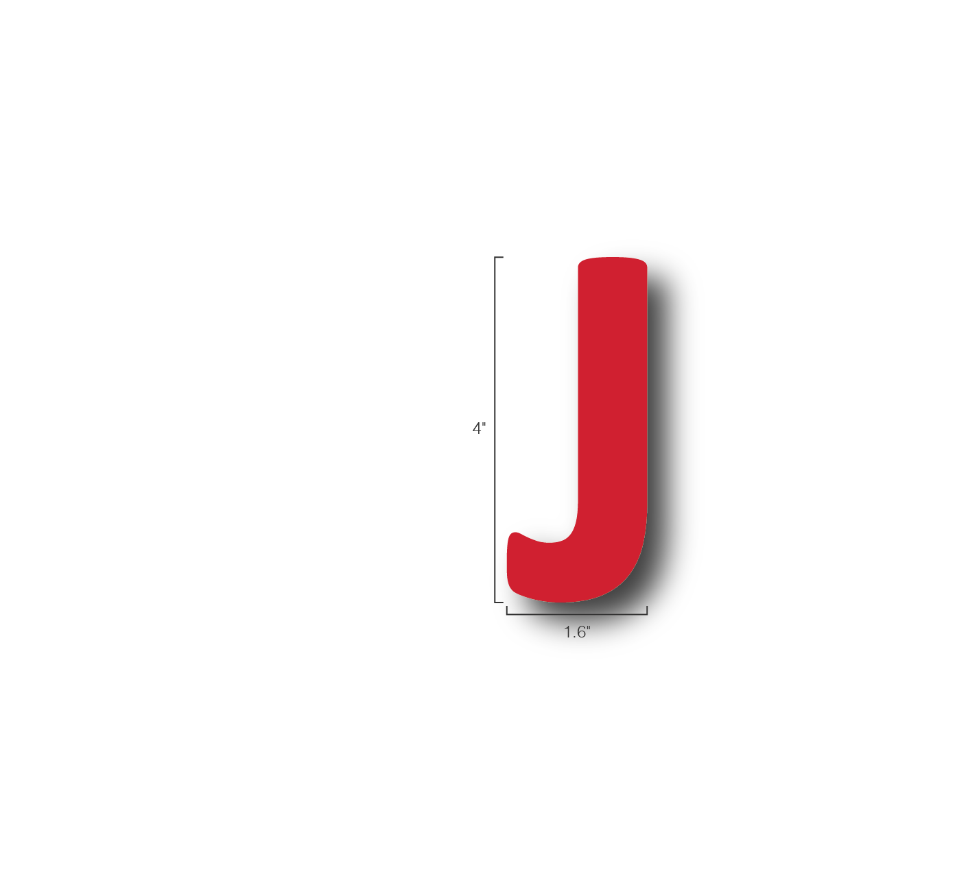 Alphabet Single Letters- J