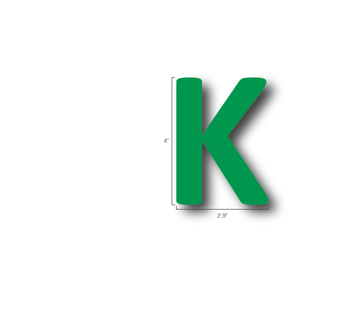 Alphabet Single Letters- K