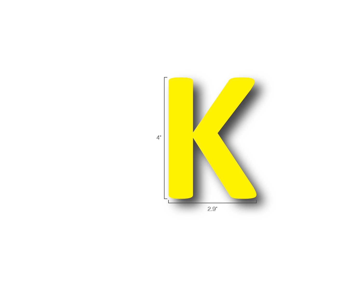 Alphabet Single Letters- K