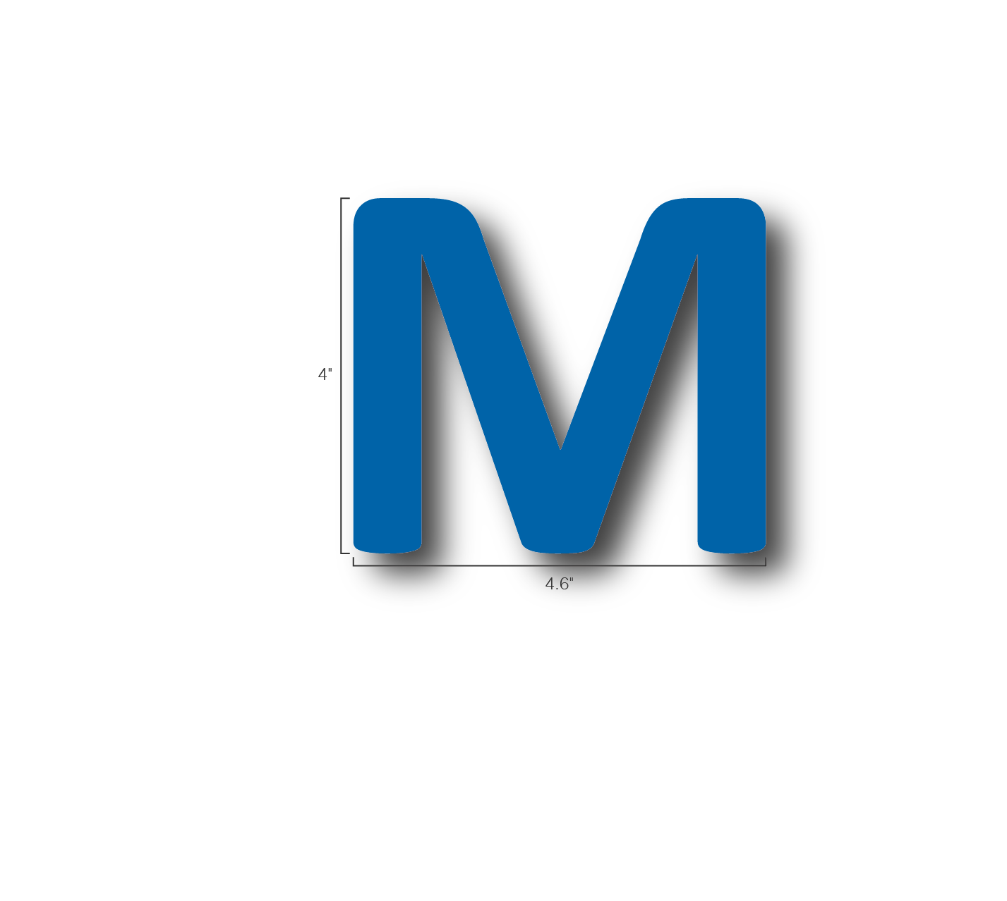 Alphabet Single Letters- M