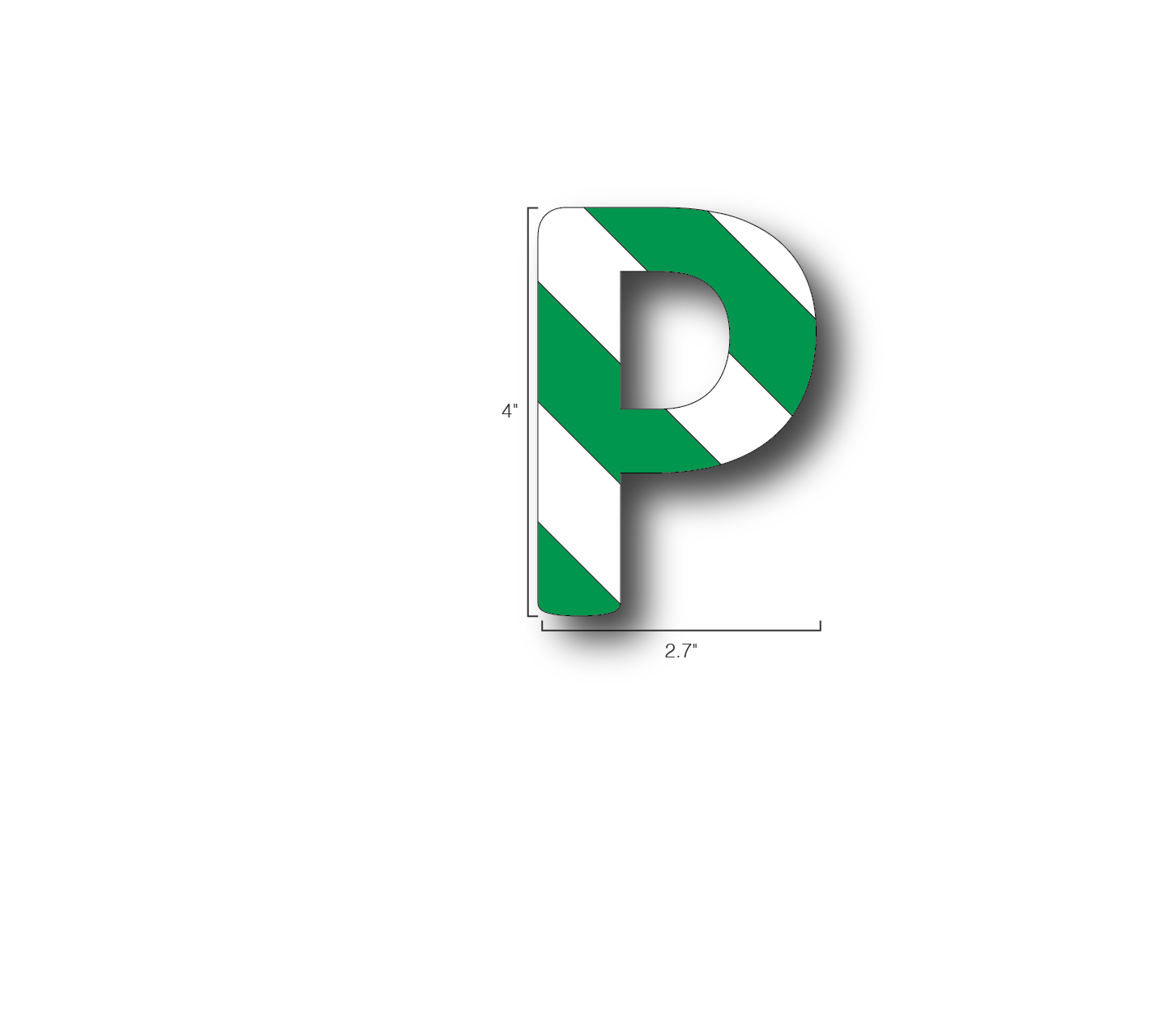 Alphabet Single Letters- P