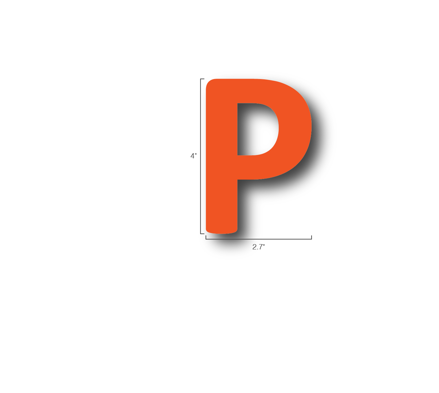 Alphabet Single Letters- P