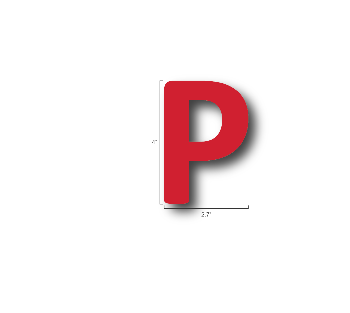 Alphabet Single Letters- P