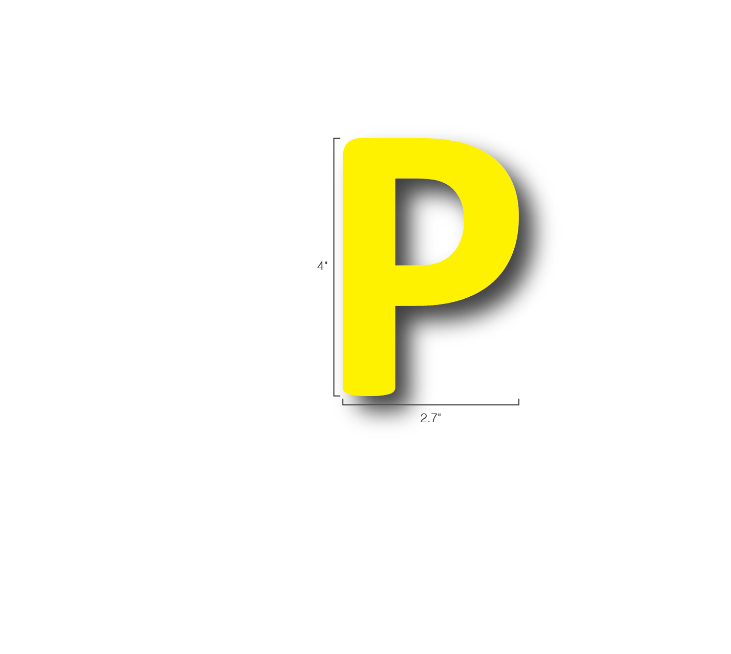 Alphabet Single Letters- P