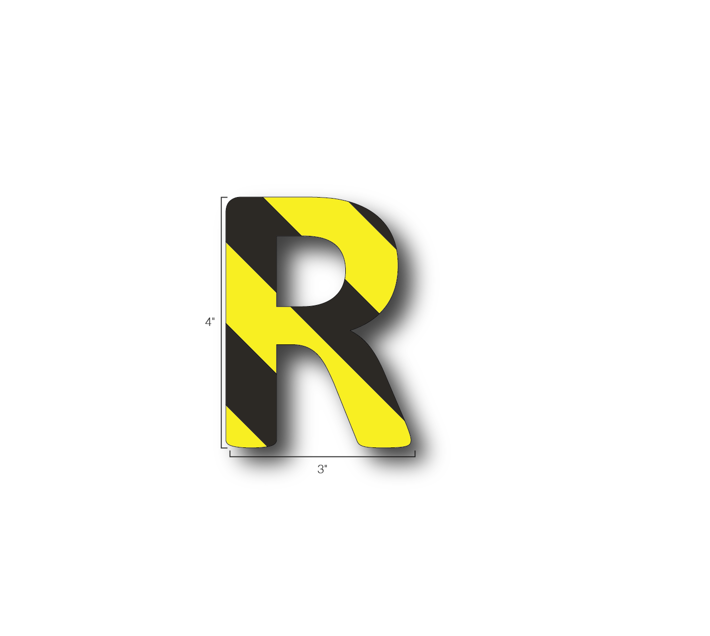 Alphabet Single Letters- R