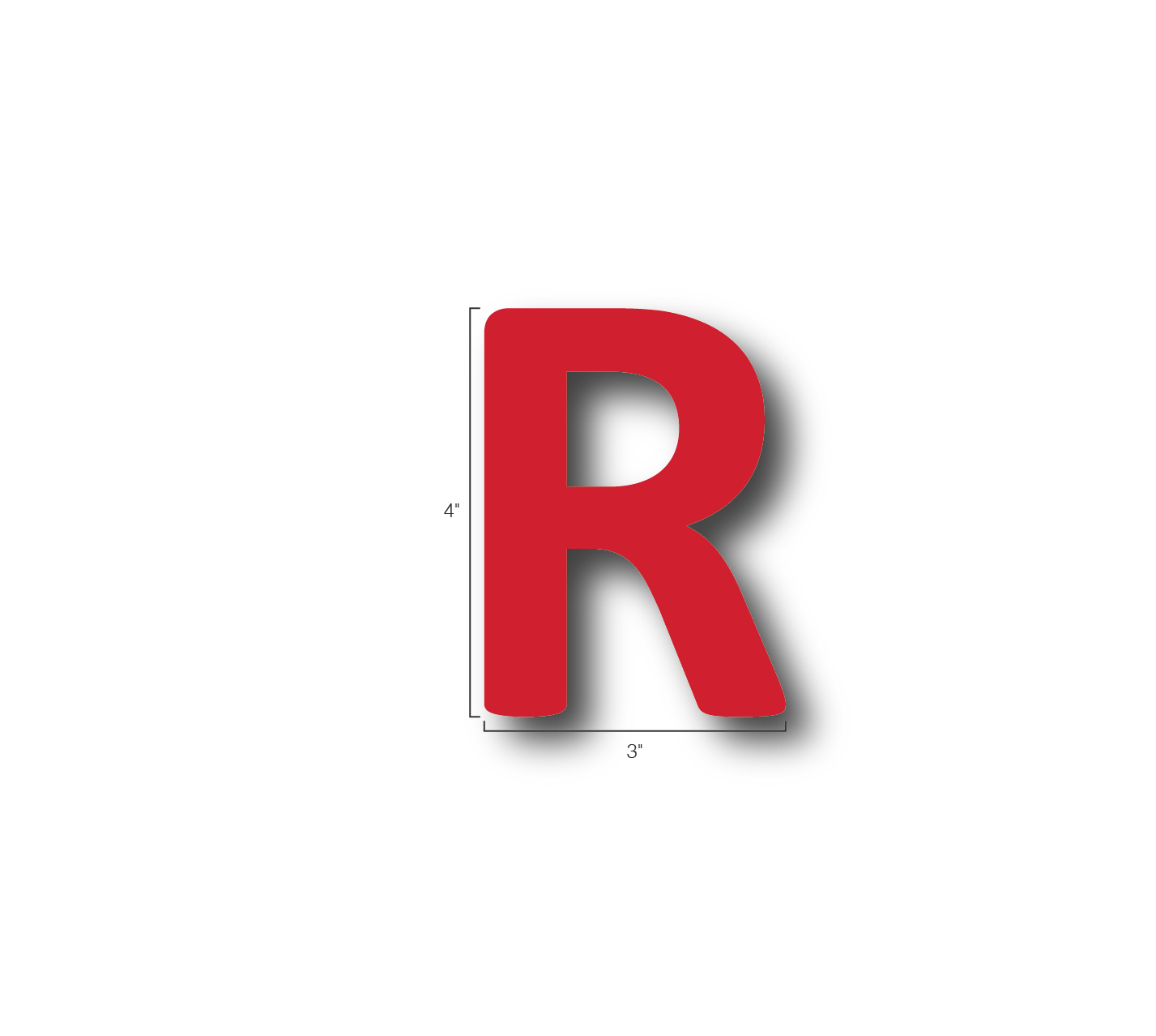 Alphabet Single Letters- R