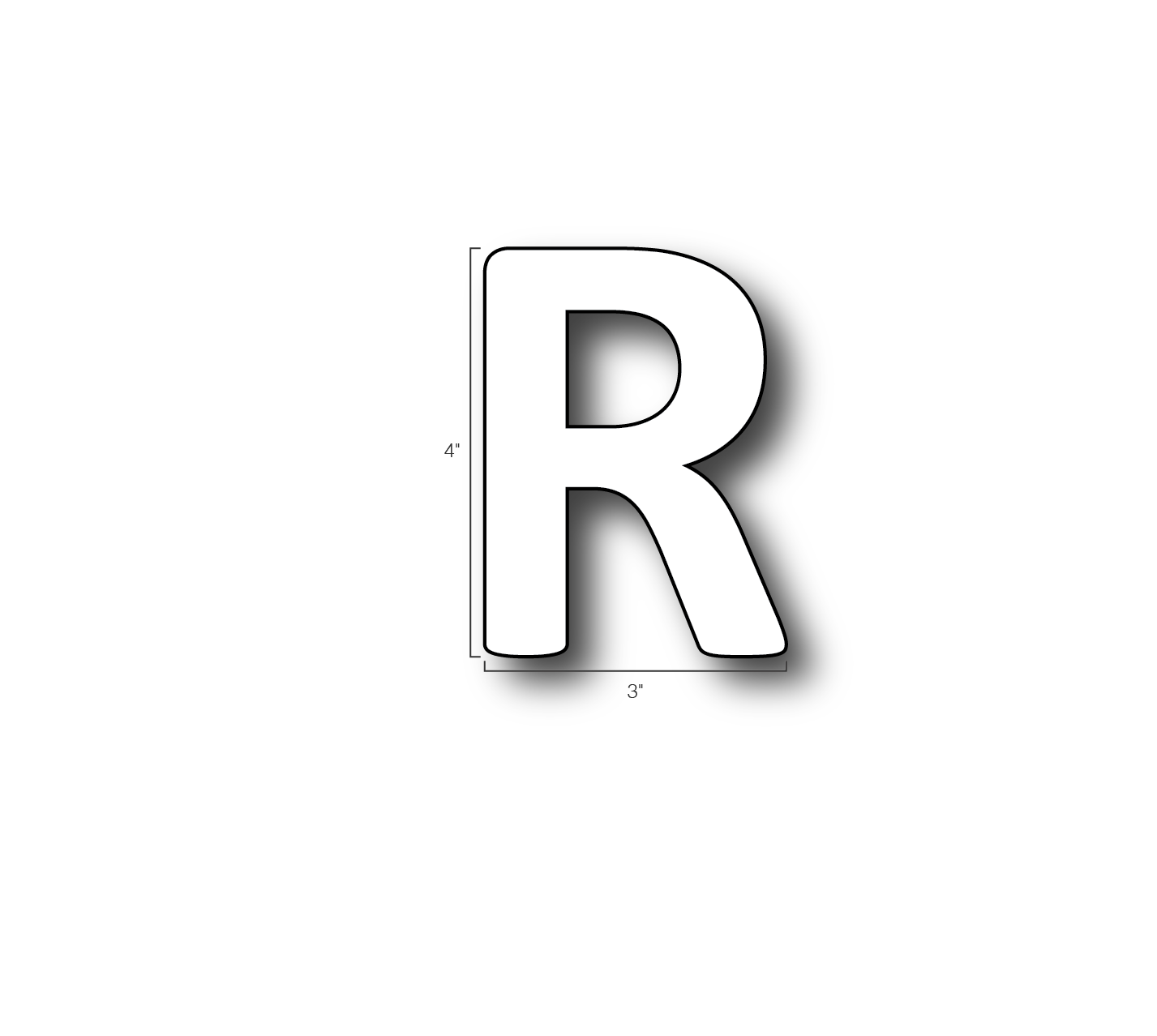 Alphabet Single Letters- R