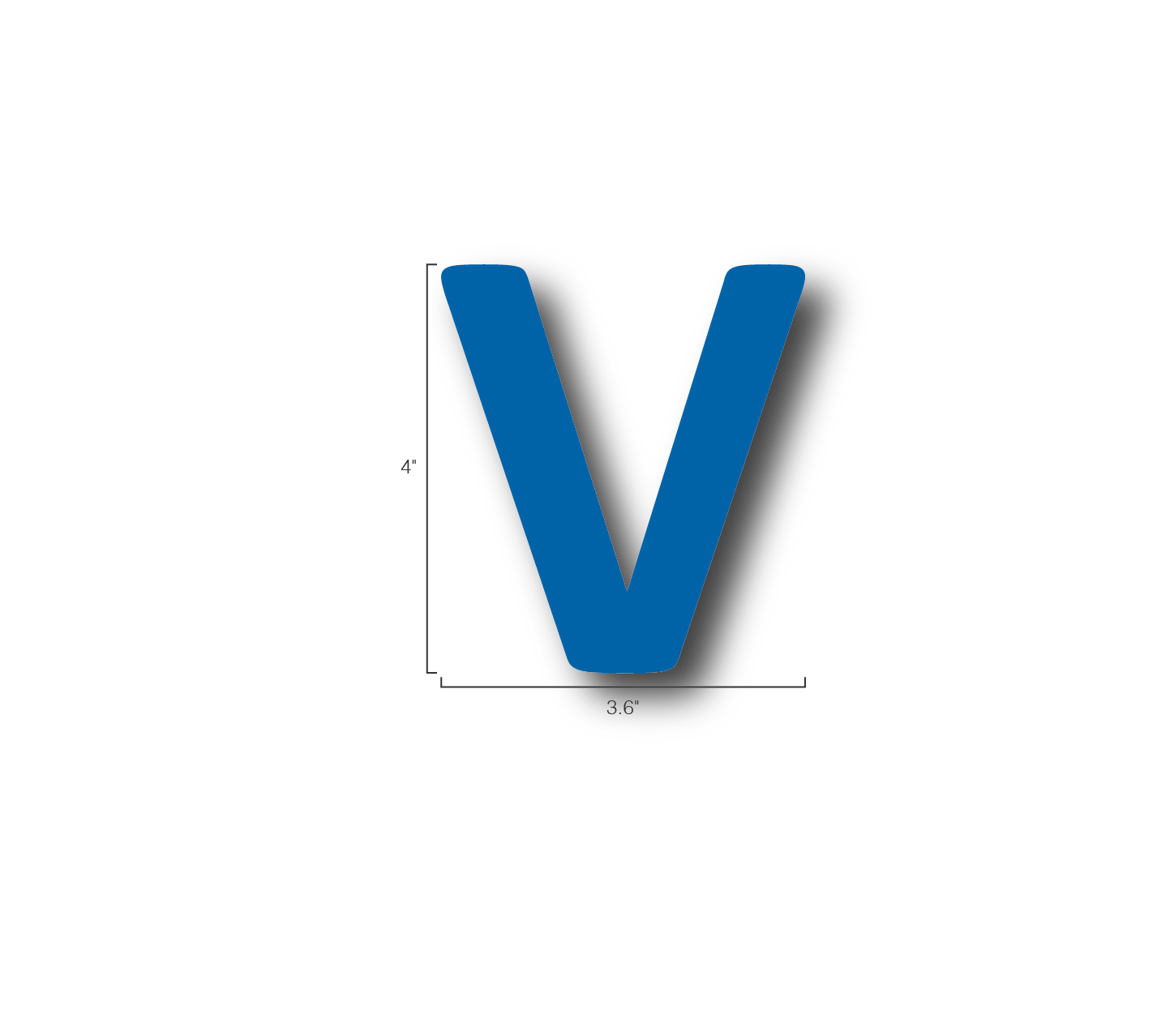 Alphabet Single Letters- V