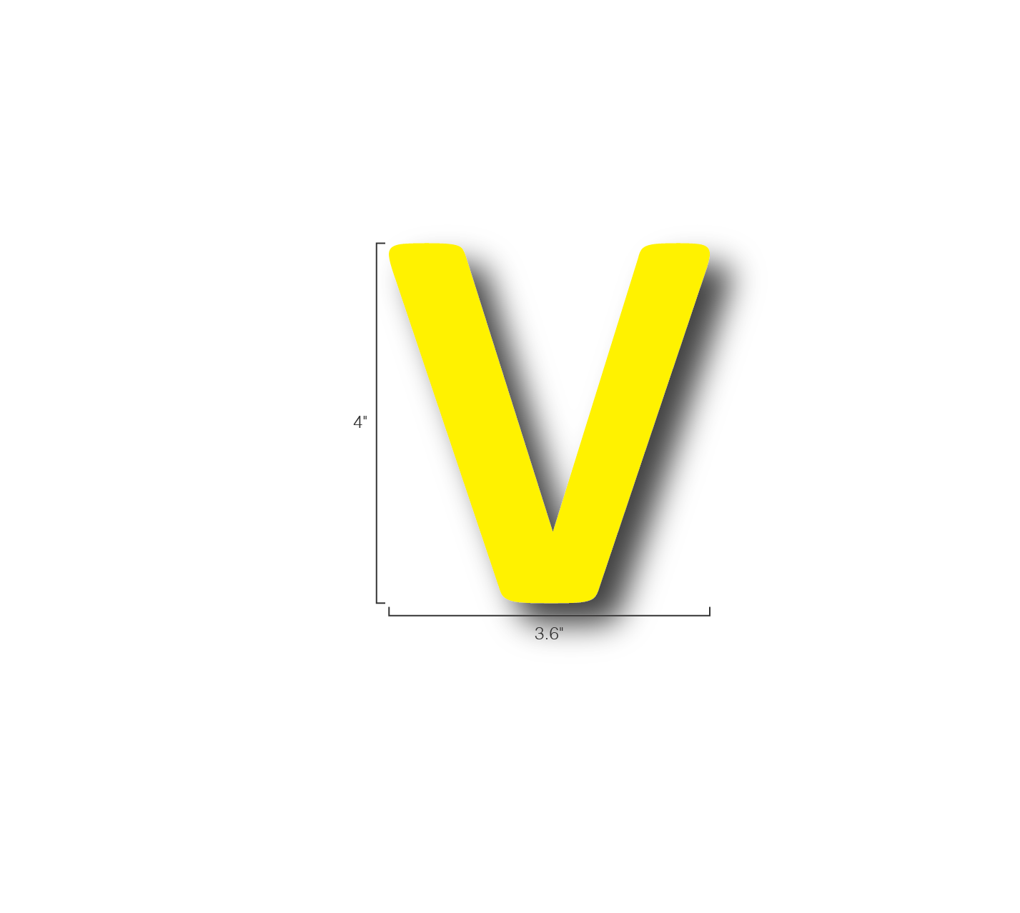 Alphabet Single Letters- V