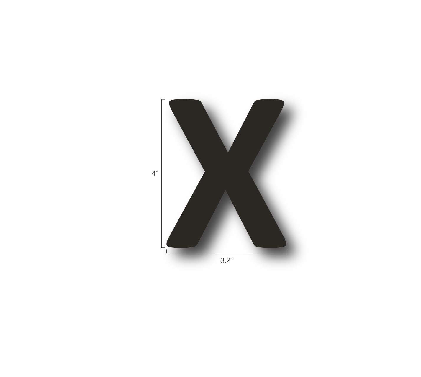 Alphabet Single Letters- X