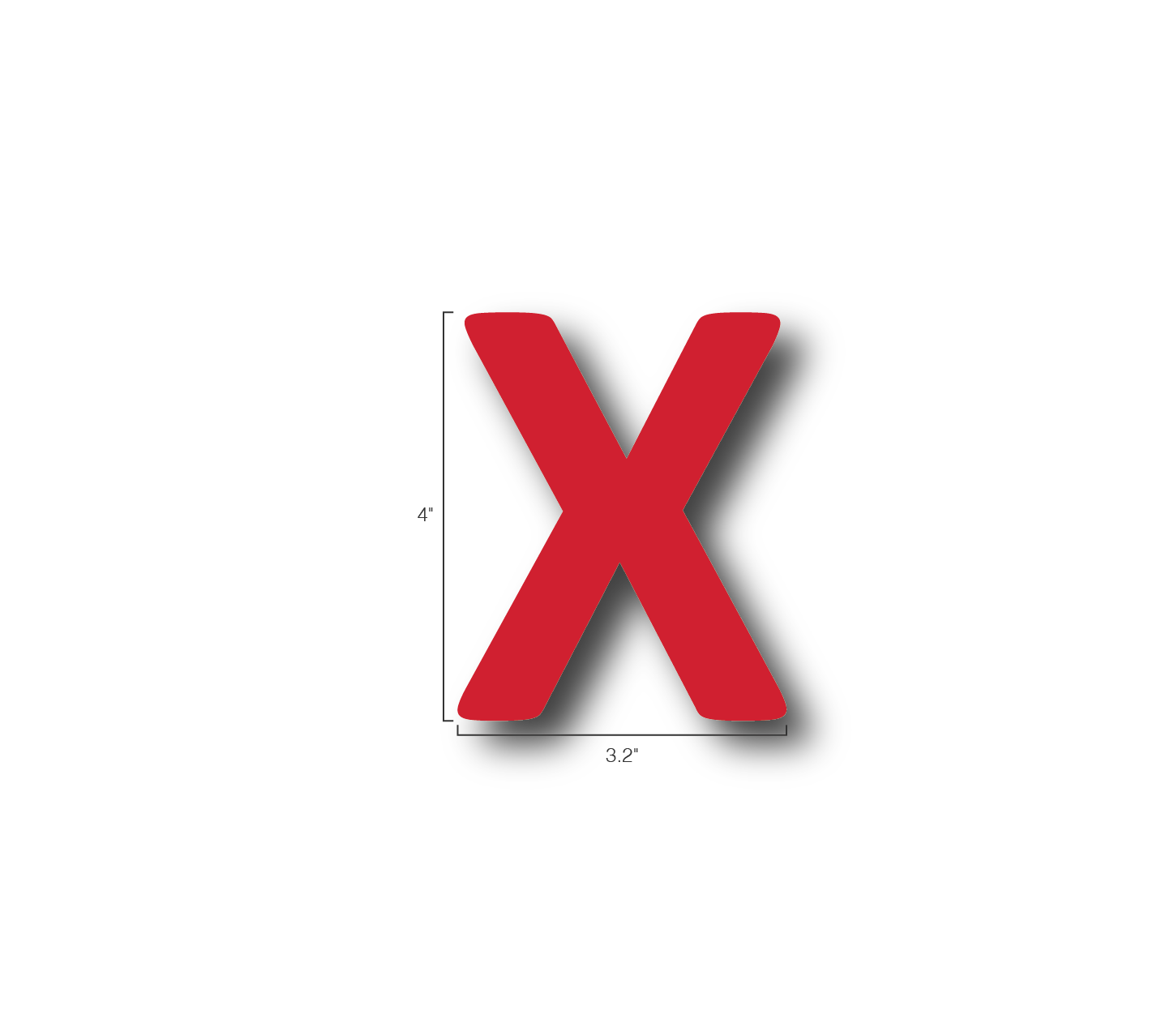 Alphabet Single Letters- X