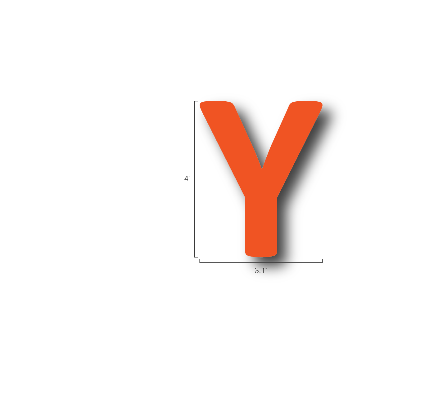 Alphabet Single Letters- Y