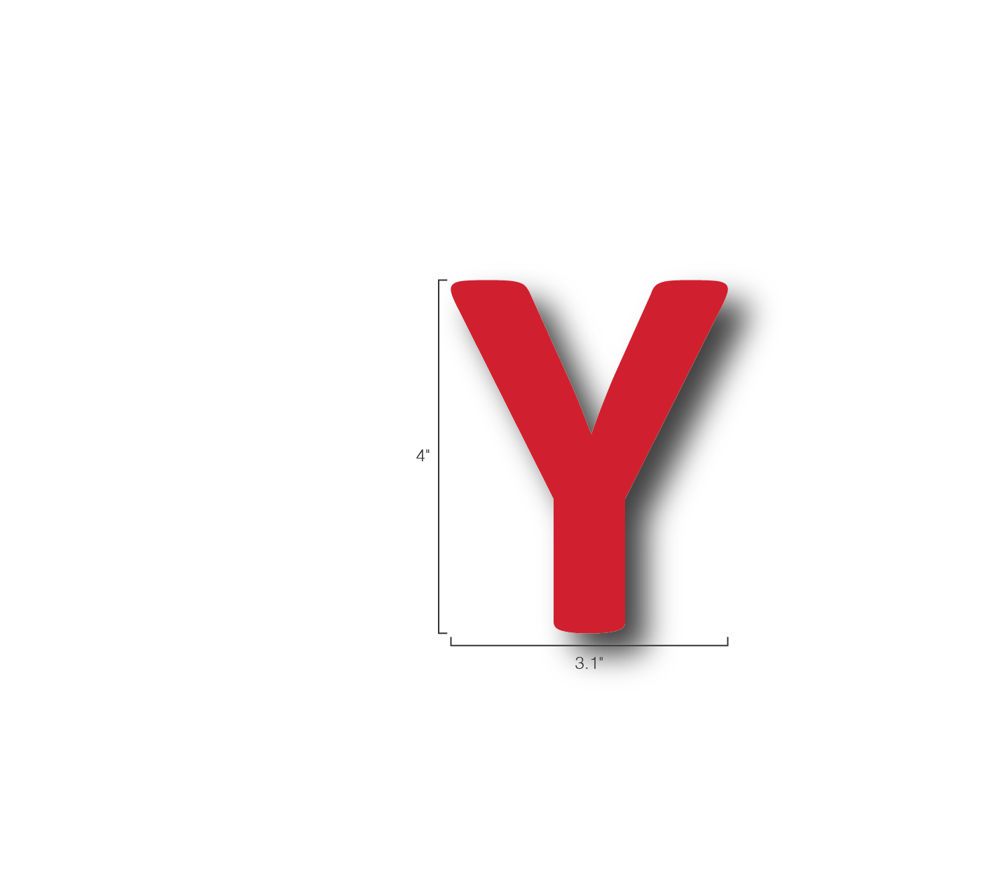 Alphabet Single Letters- Y