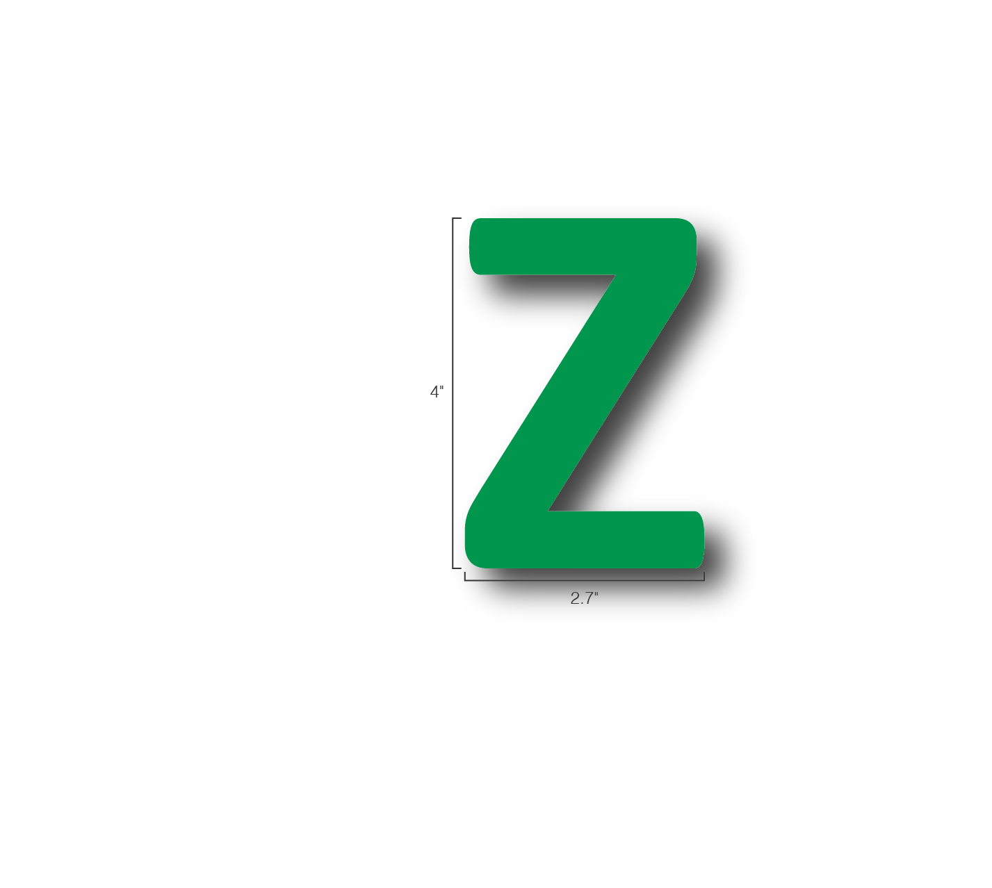 Alphabet Single Letters- Z