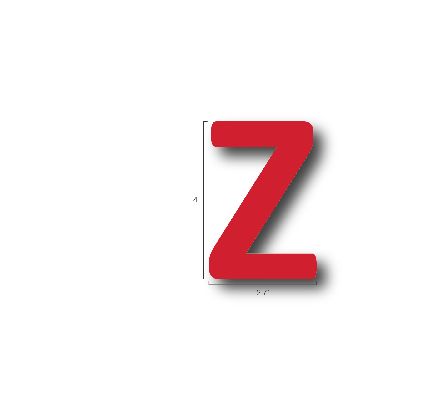 Alphabet Single Letters- Z