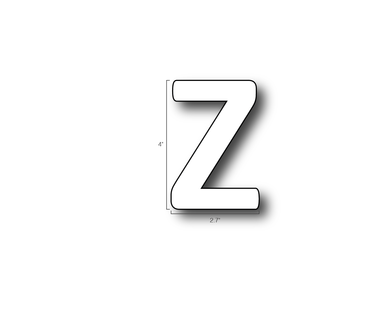 Alphabet Single Letters- Z