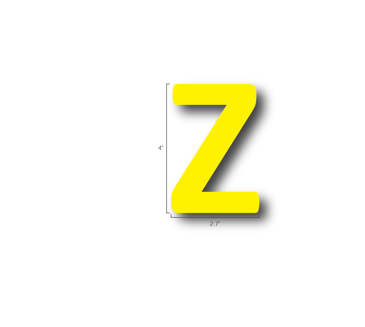 Alphabet Single Letters- Z