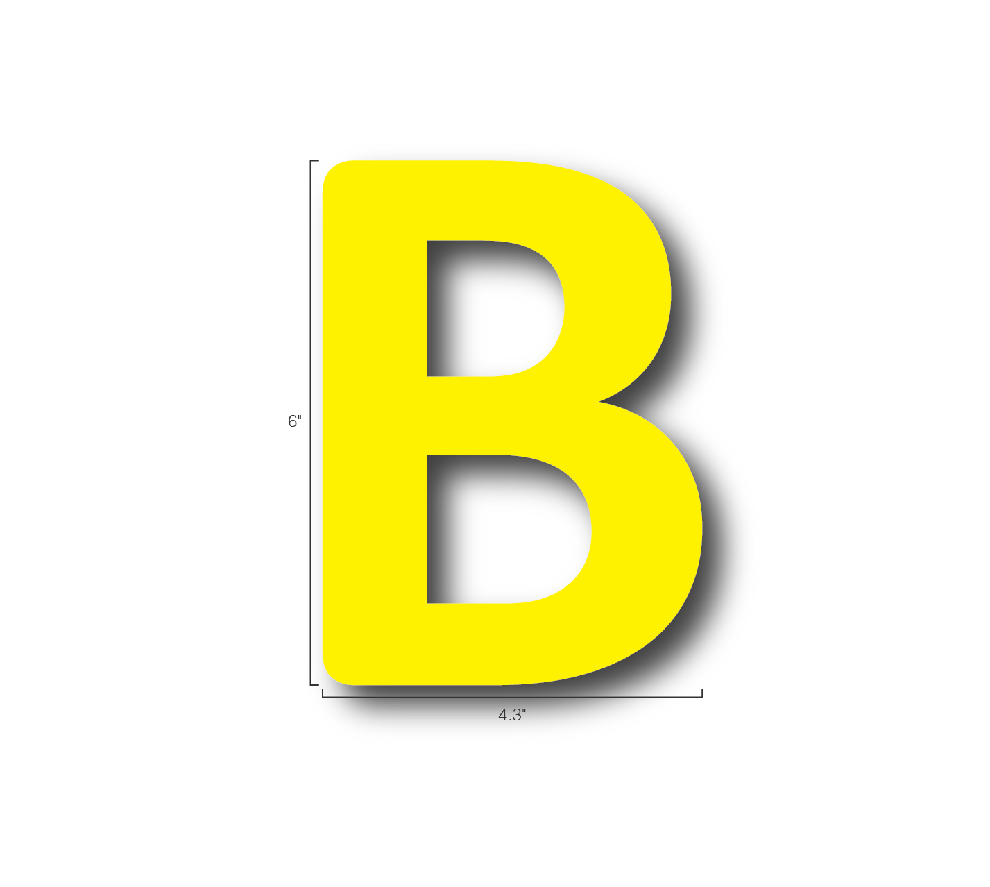 Alphabet Single Letters- B