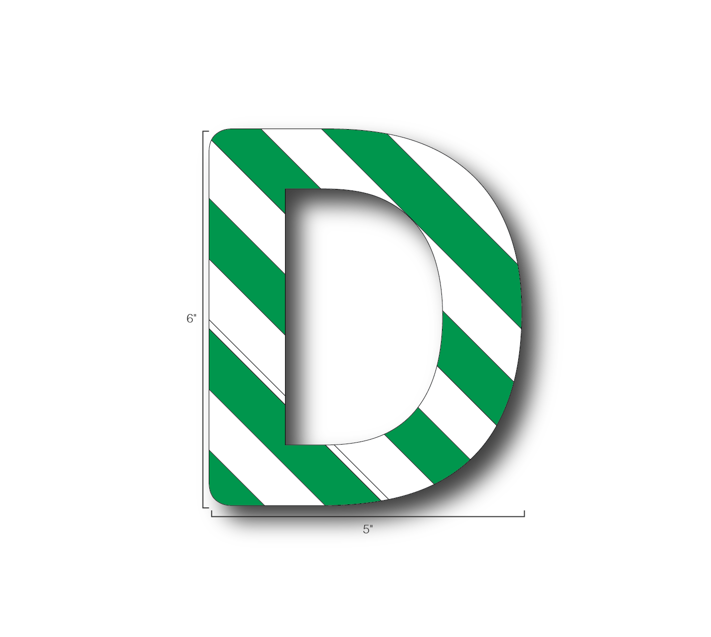 Alphabet Single Letters- D