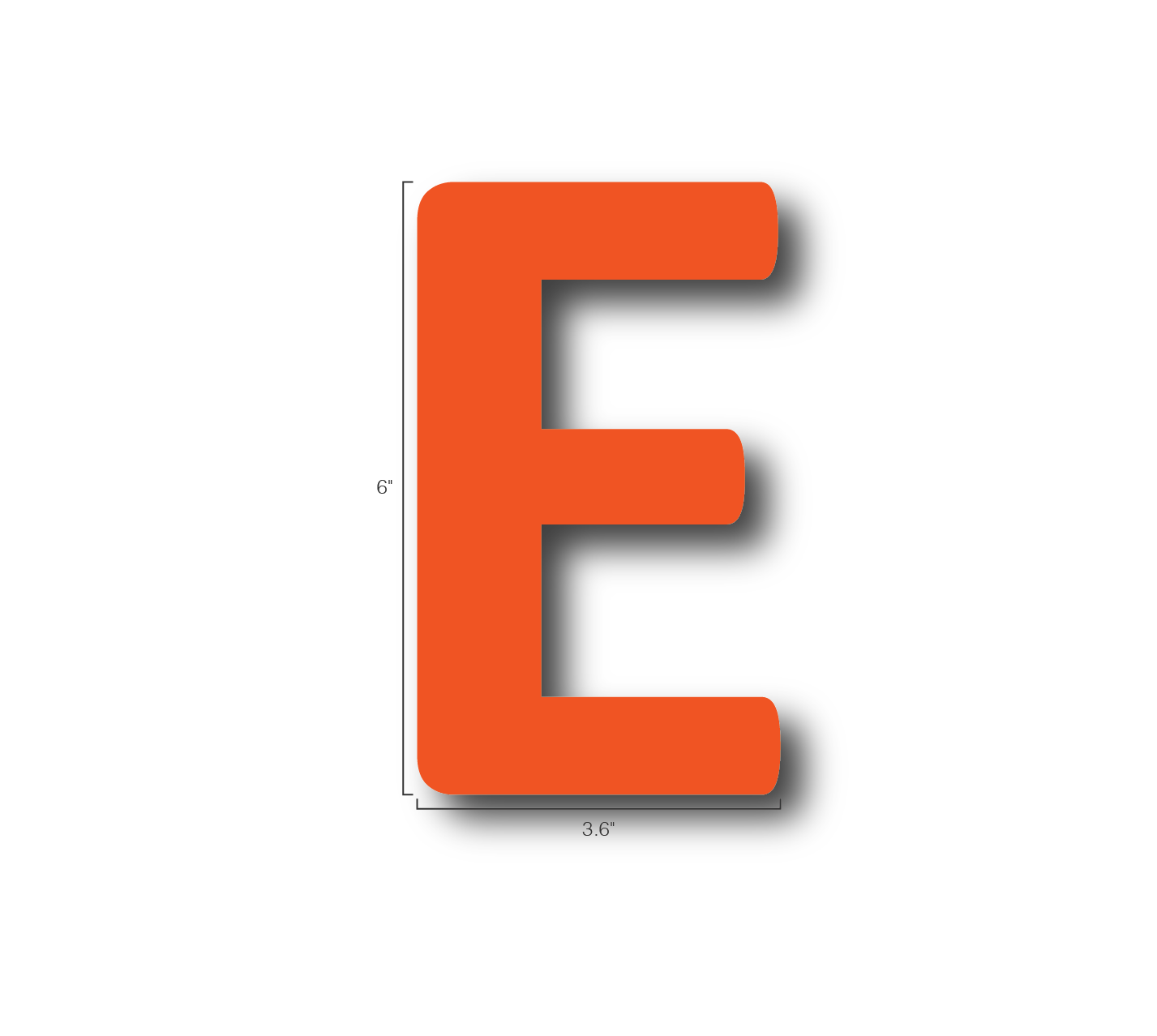 Alphabet Single Letters- E