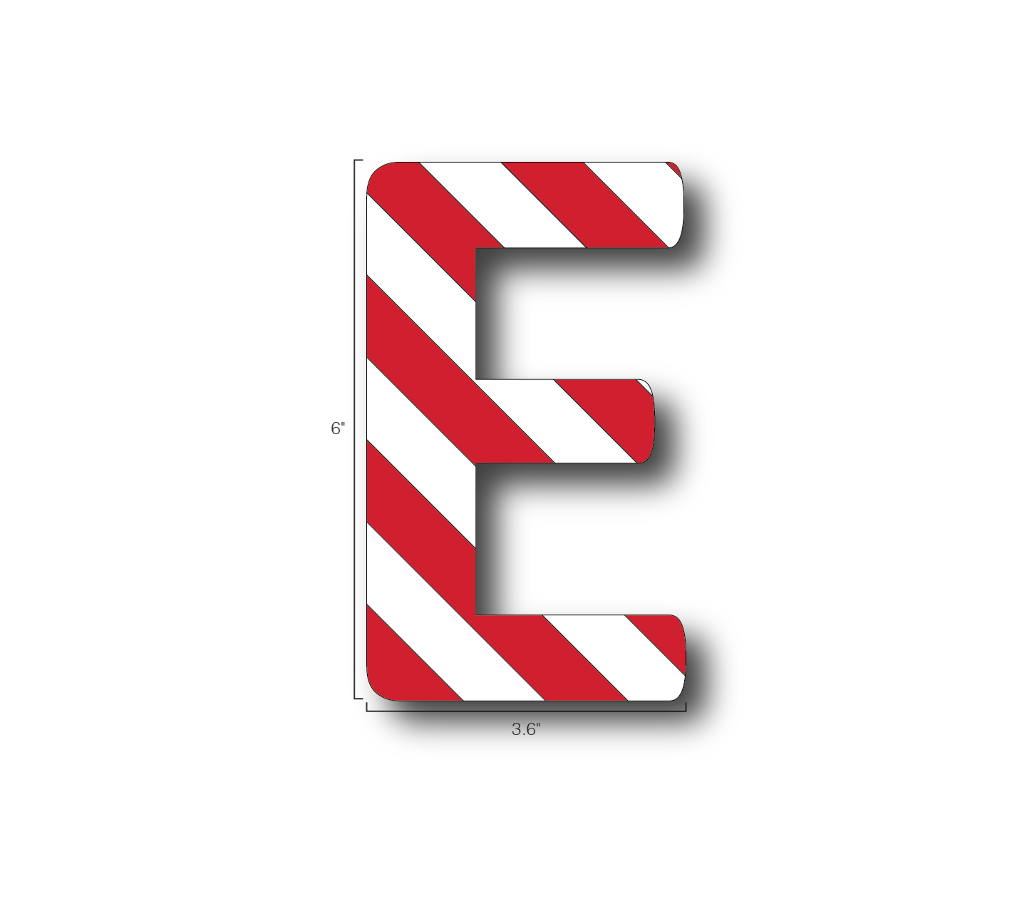 Alphabet Single Letters- E