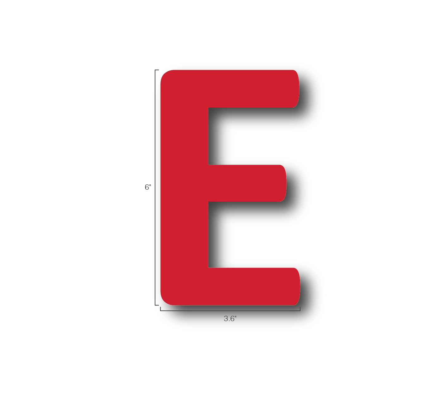 Alphabet Single Letters- E