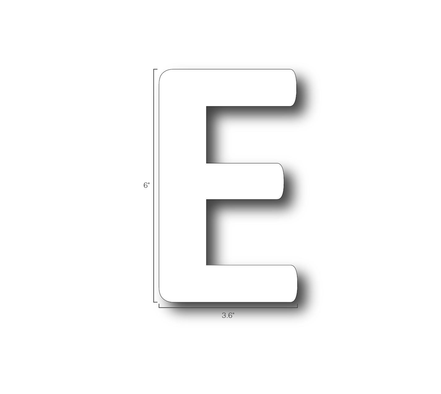 Alphabet Single Letters- E