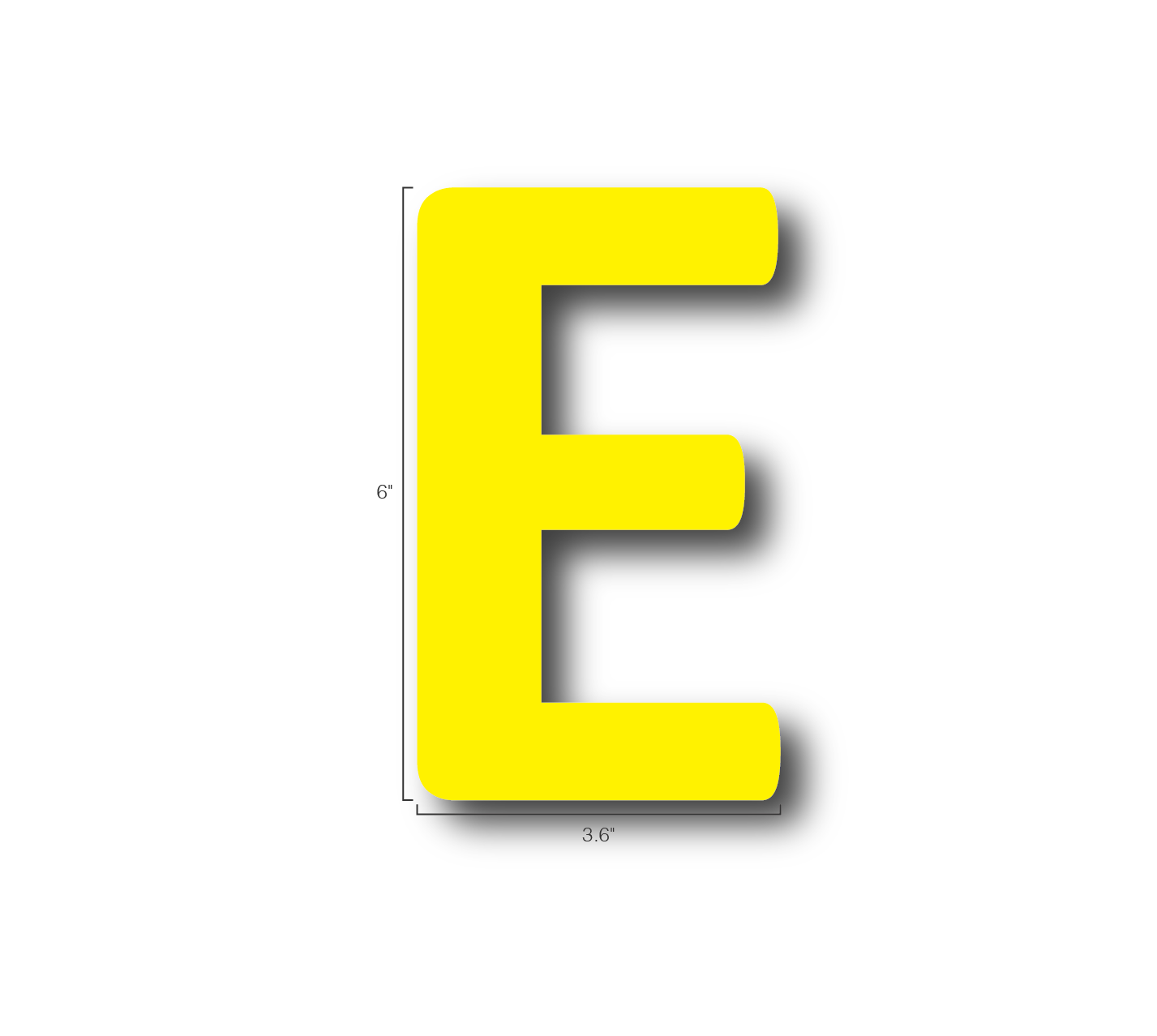 Alphabet Single Letters- E