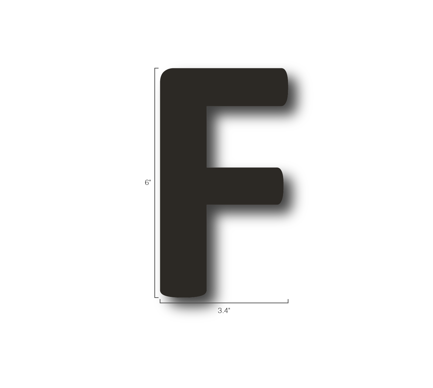 Alphabet Single Letters- F