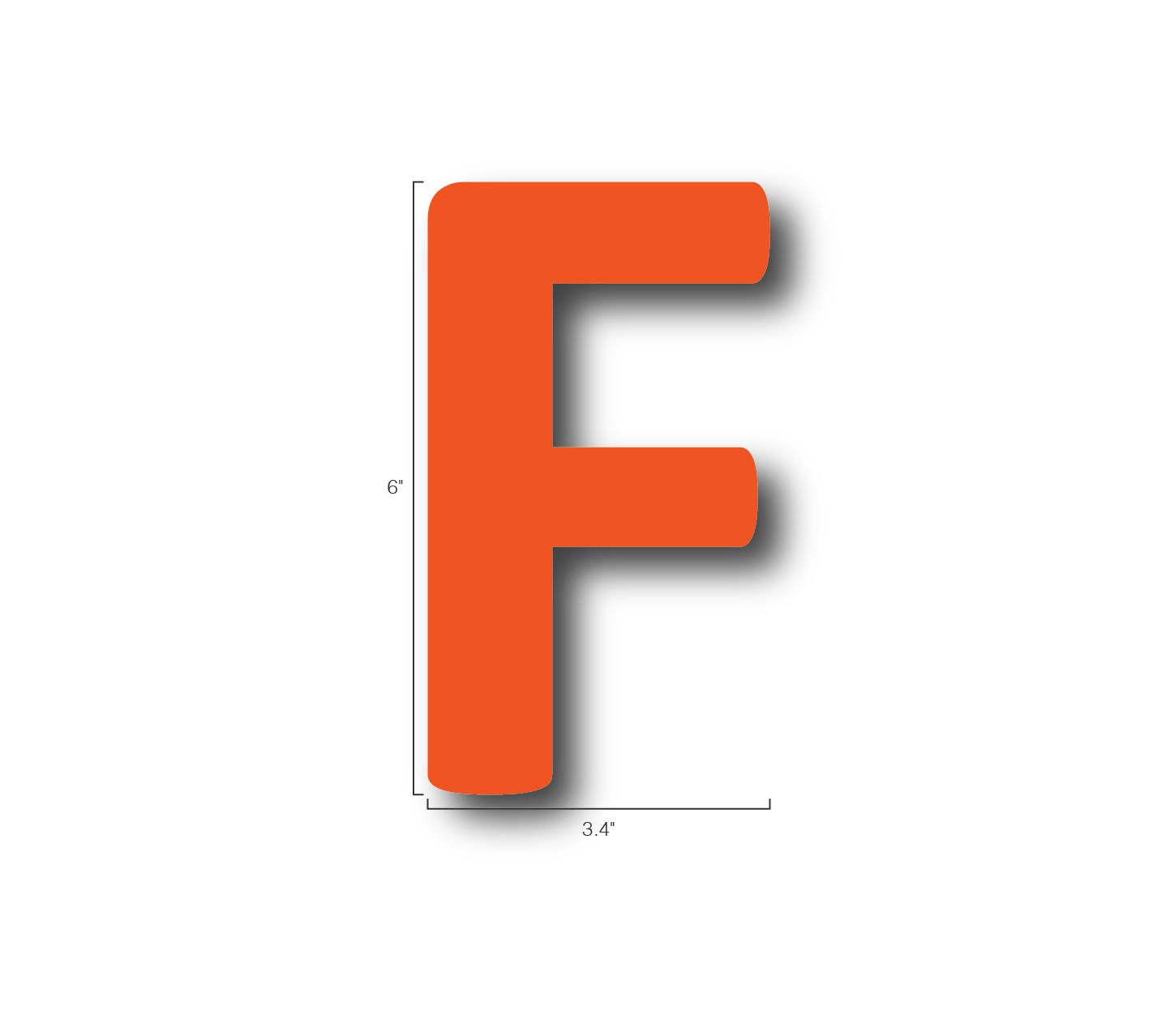 Alphabet Single Letters- F