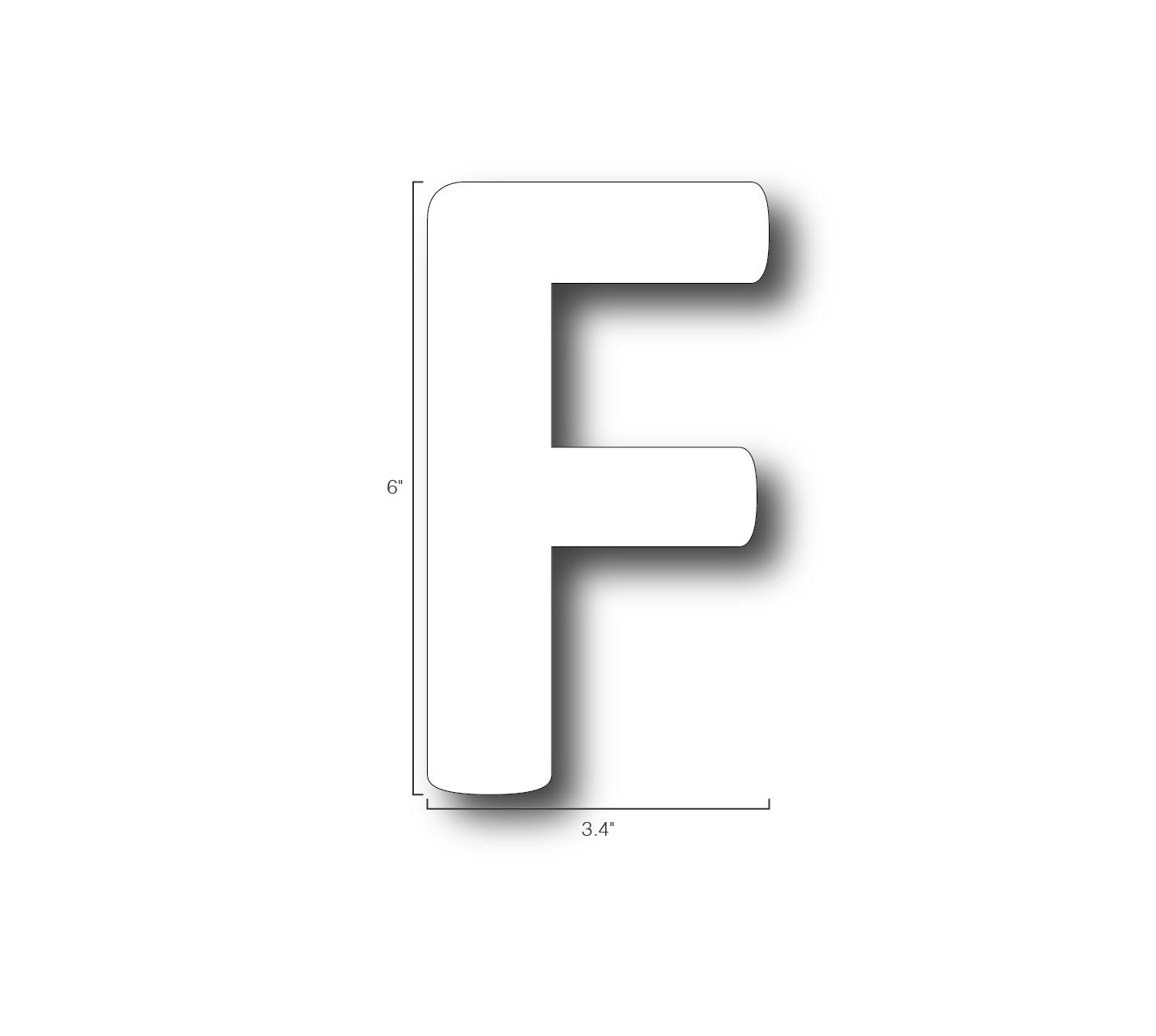 Alphabet Single Letters- F