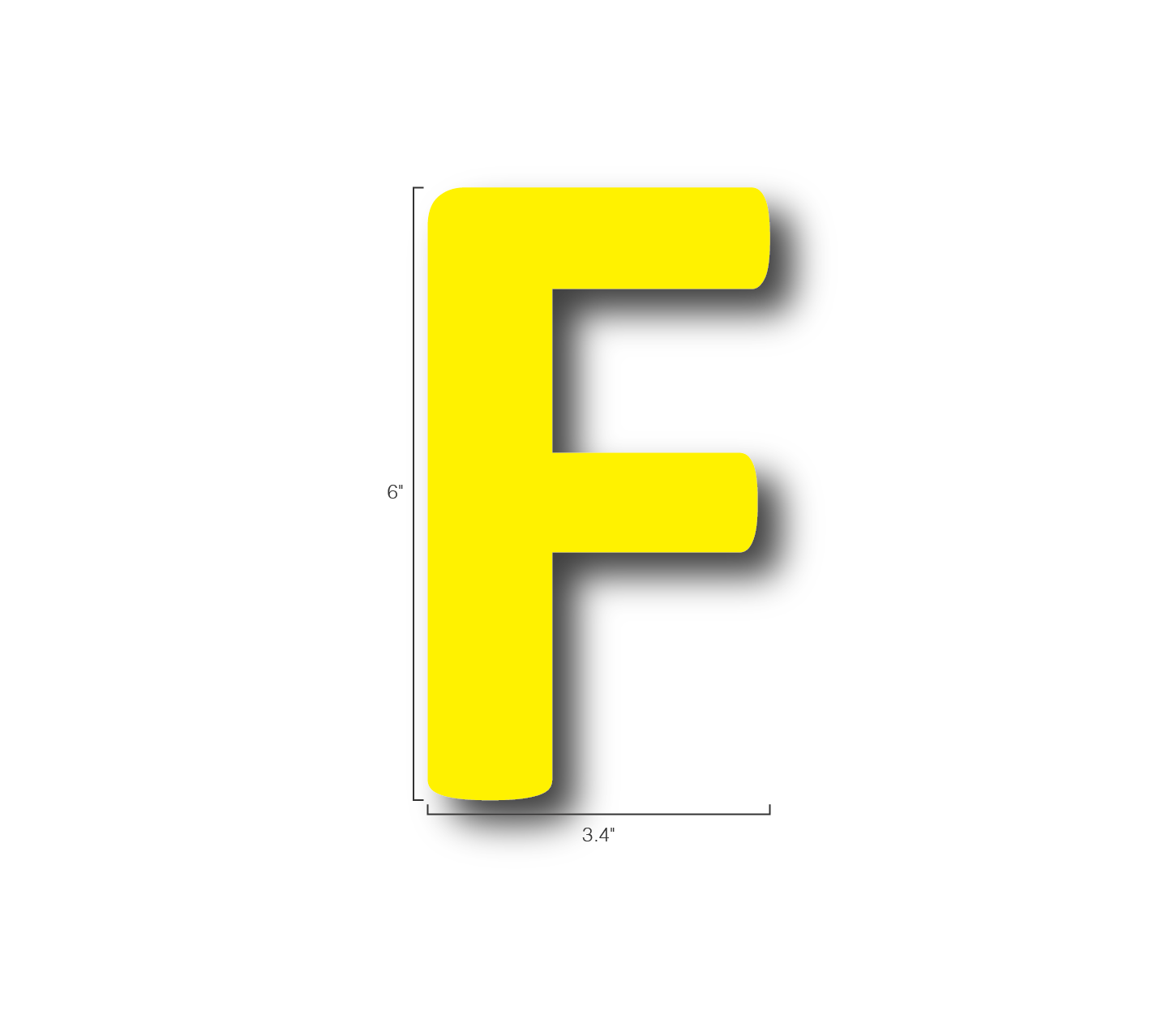 Alphabet Single Letters- F