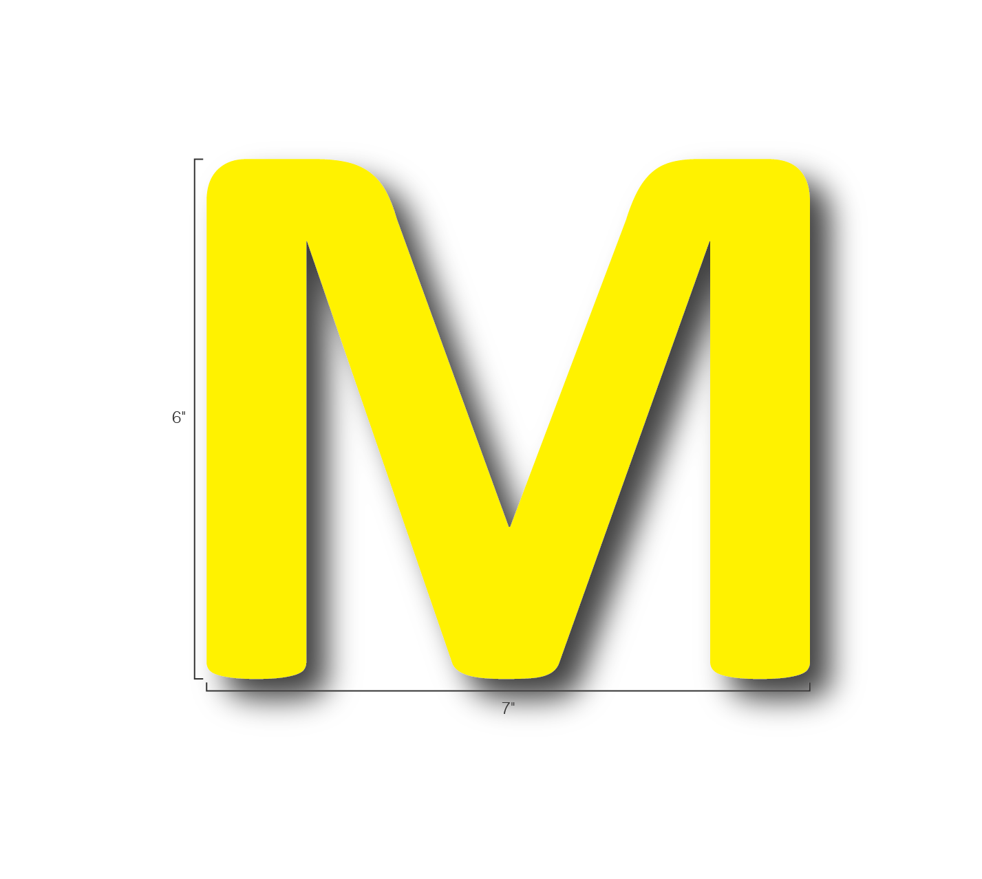 Alphabet Single Letters- M