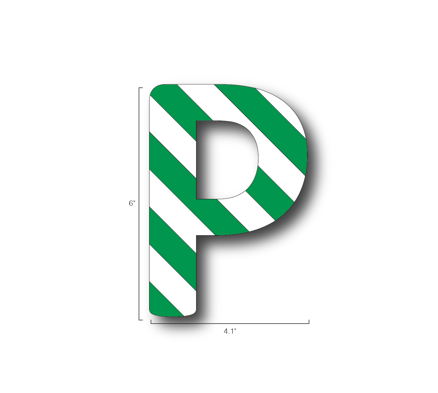 Alphabet Single Letters- P