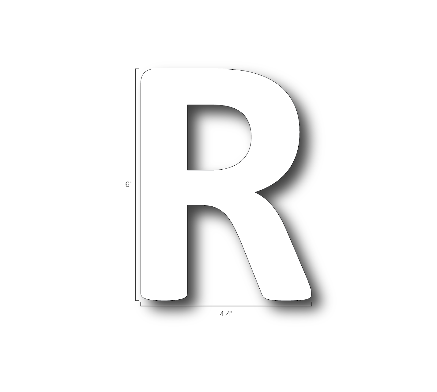 Alphabet Single Letters- R