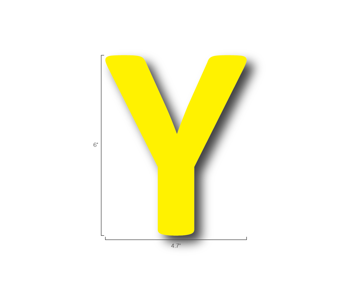 Alphabet Single Letters- Y