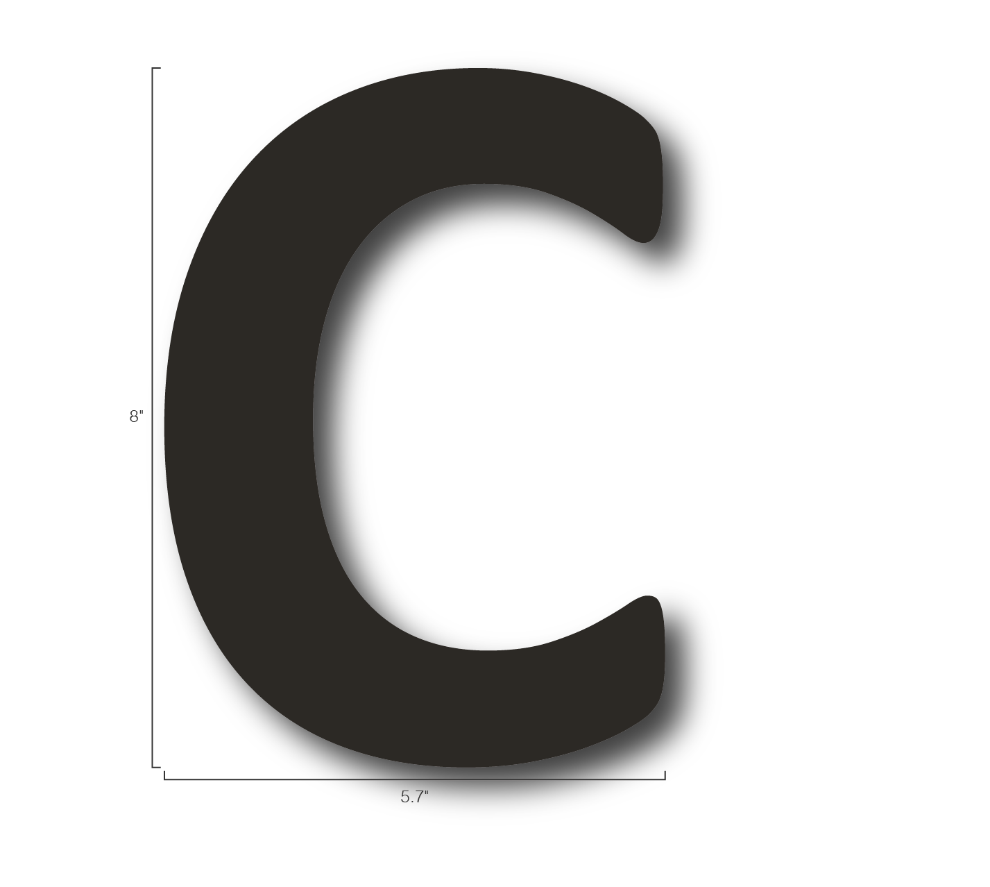 Alphabet Single Letters- C