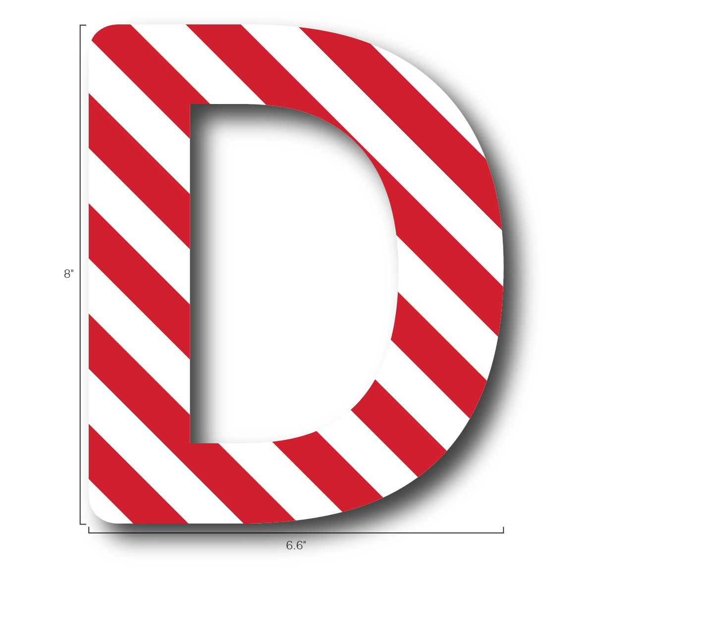 Alphabet Single Letters- D