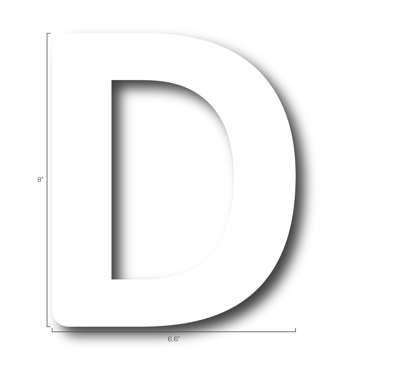 Alphabet Single Letters- D