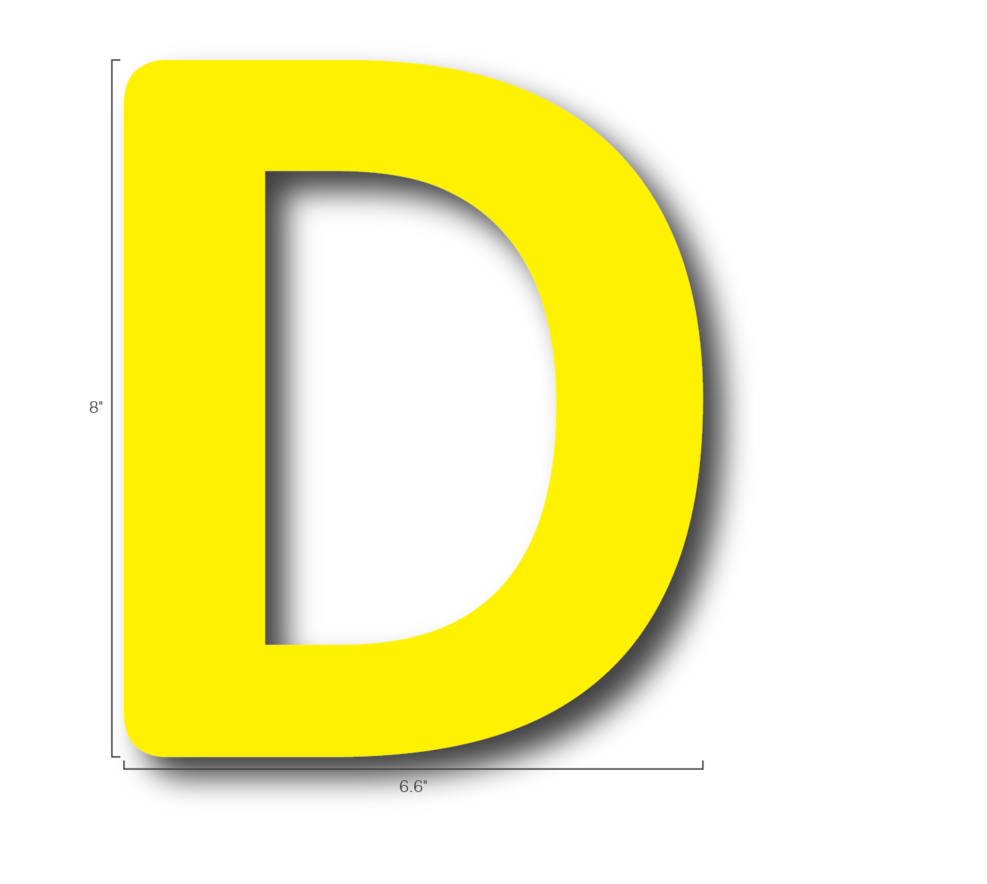 Alphabet Single Letters- D