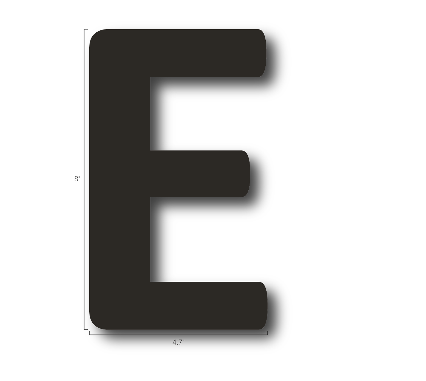 Alphabet Single Letters- E