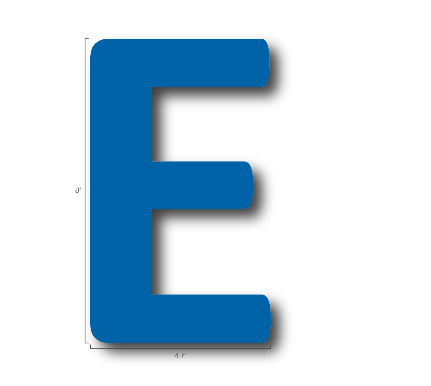 Alphabet Single Letters- E