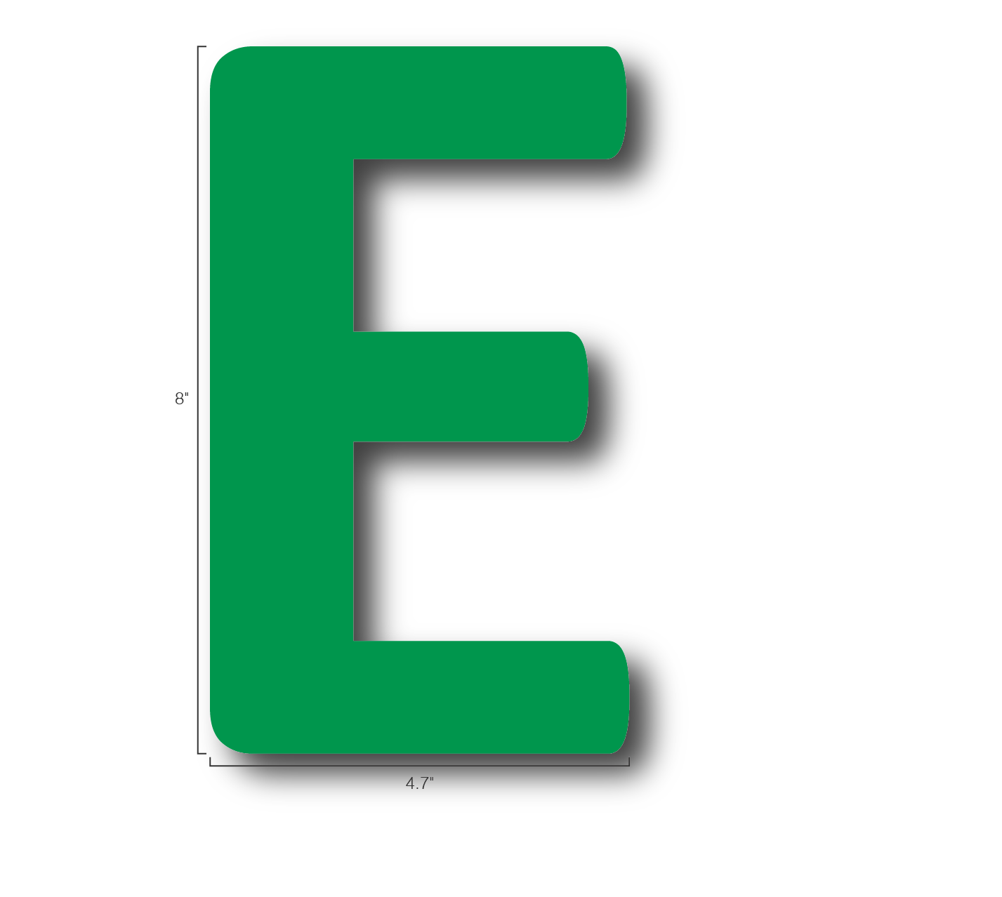 Alphabet Single Letters- E