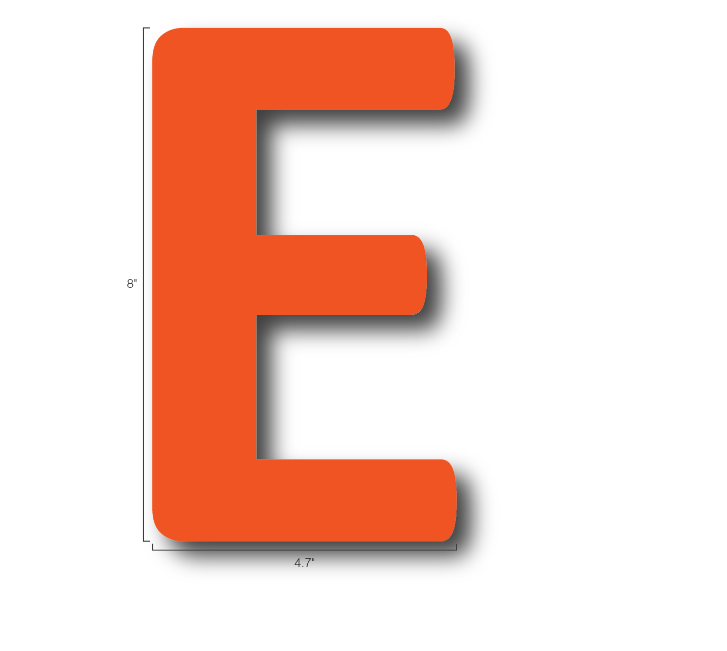 Alphabet Single Letters- E