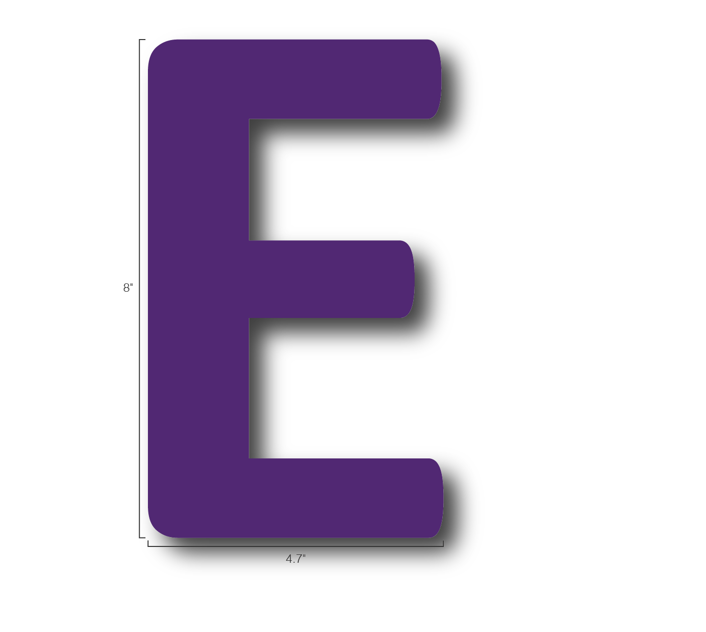 Alphabet Single Letters- E