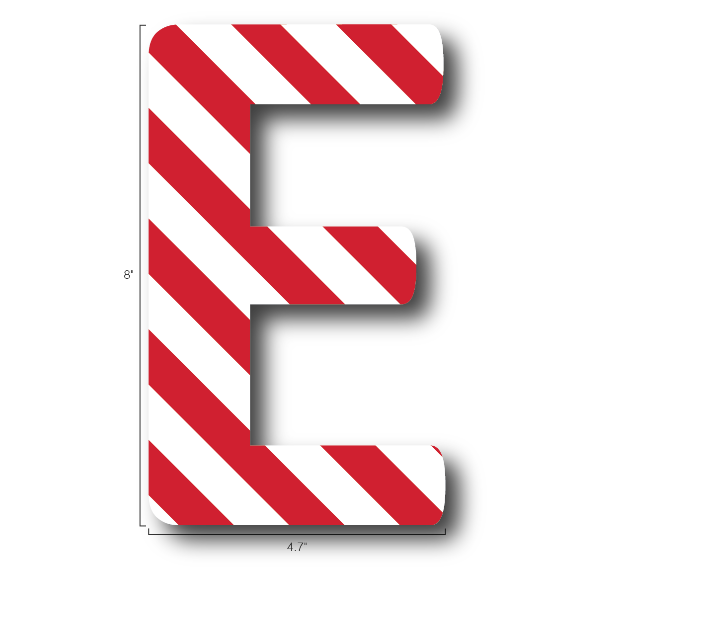 Alphabet Single Letters- E