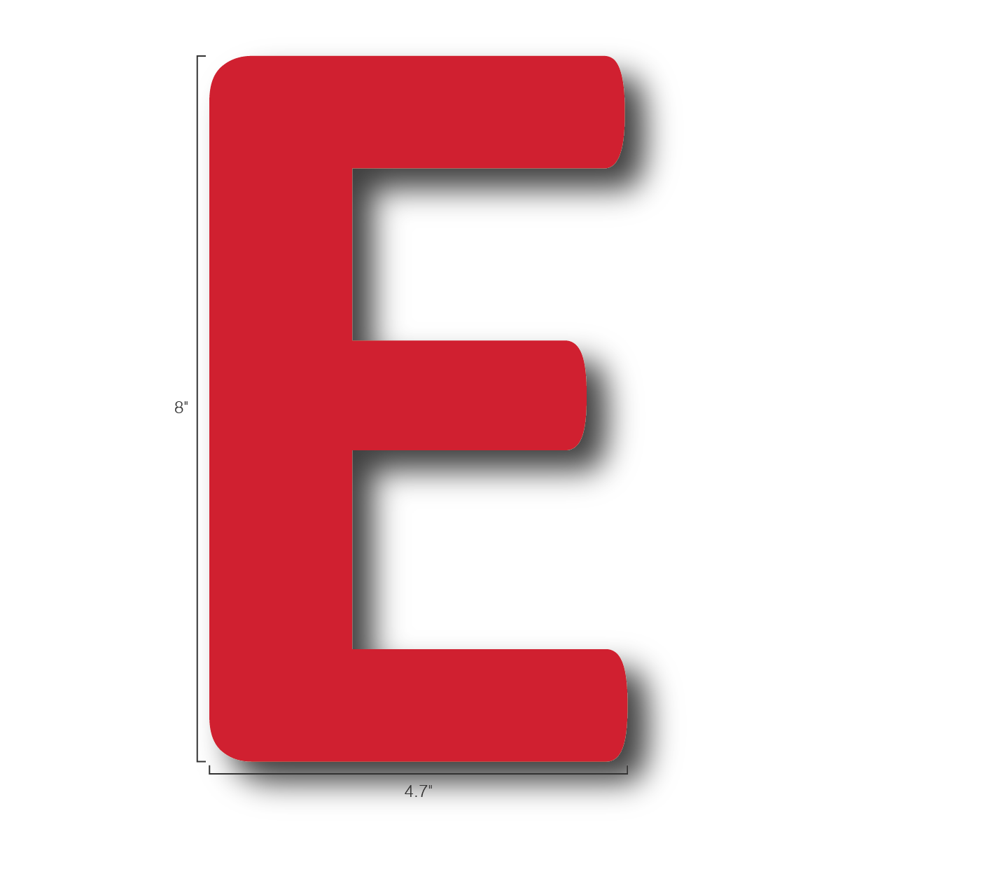 Alphabet Single Letters- E