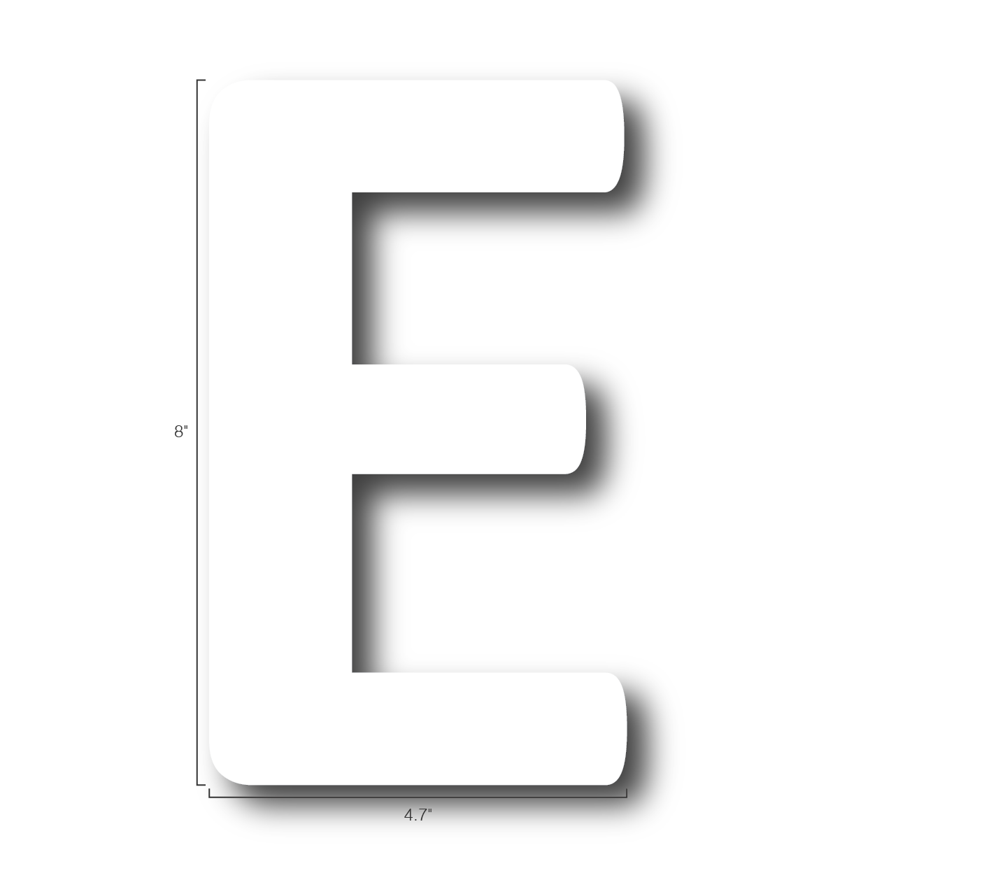 Alphabet Single Letters- E